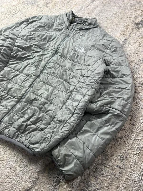 The North Face Men's Vintage Grey Puffer Zip Jacket Size L – photo 2